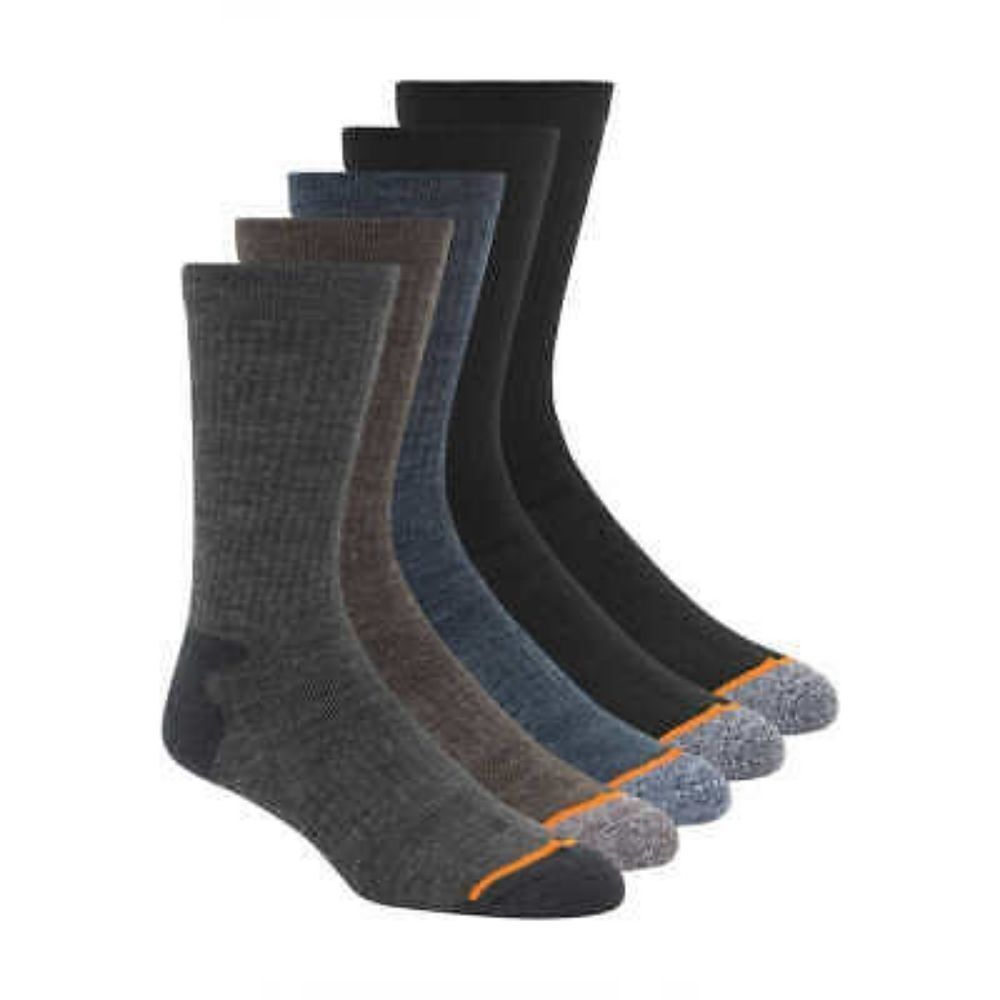 Weatherproof Men's Outdoor Crew Sock, 5-pair